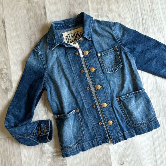 True Religion Other - True Religion Youth Unisex Jean Jacket Size Large